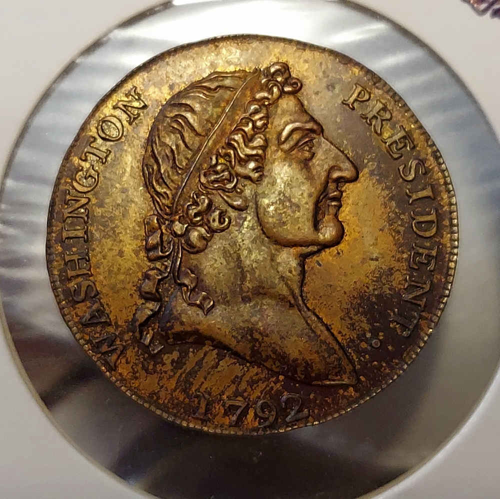 Rare 1792 Washington President Art 1X1  Renade Production Souvenire Coin